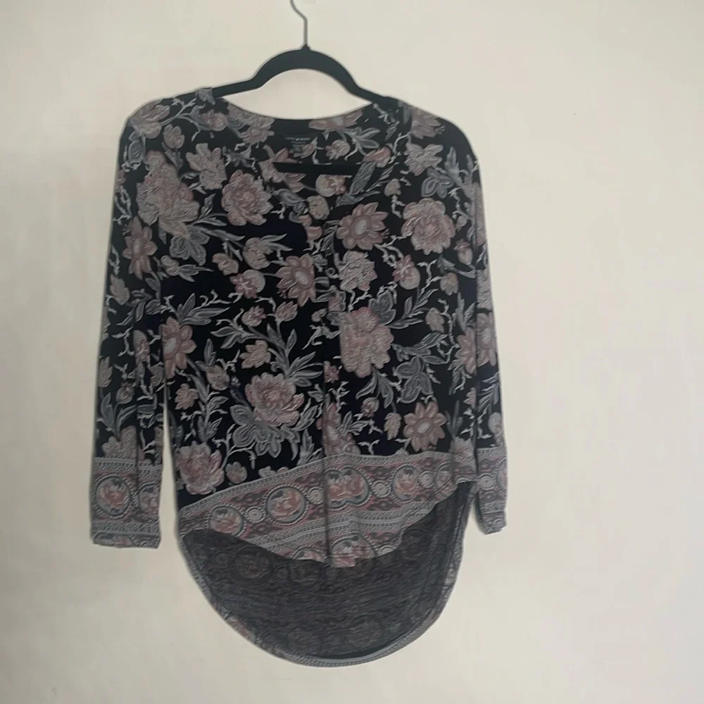 Lucky Brand floral XS top - Picture 1 of 5